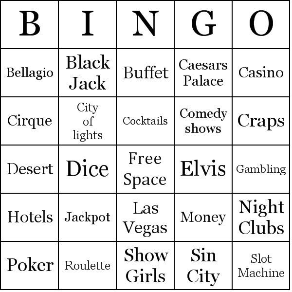 las vegas free bingo online