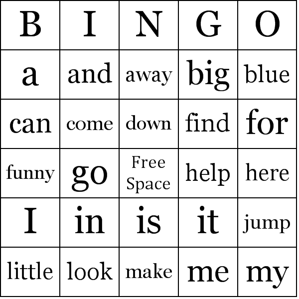 a frequency word sight words a high group use of bingo words  of cards common sight with are printable