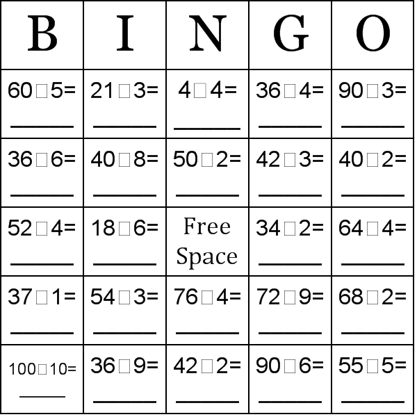 division-simple-division-bingo-cards